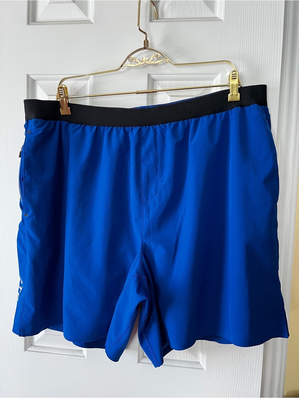 Peloton Athleisure Shorts With Built-In Mesh Shorts Size XXL Royal Blue